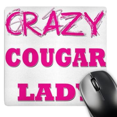 Imagem de 3dRose Mouse pad LLC 20,6 x 20,5 cm Crazy Cougar Lady (Mp_174998_1)