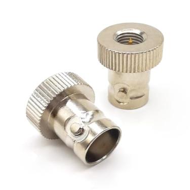 Imagem de Ahoaepy Adaptador coaxial SMA BNC de 2 peças, conector de antena BNC fêmea para SMA macho, adaptador de cabo coaxial SMA para BNC de baixa perda para rádios LMR, rádio, transmissão, Wi-Fi