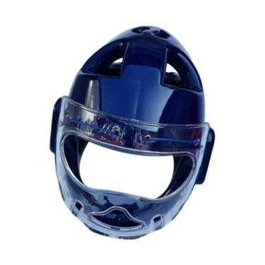 Imagem de Dynwave Capacete de boxe, proteção para testa e orelha, capacete de treinamento acolchoado, engrenagem de cabeça grossa, cobertura facial, karatê, taekwondo