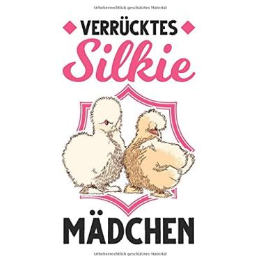 Imagem de Seidenhuhn Notizbuch: Verrücktes Silkie Mädchen Seidenhühner Silkie Huhn / 6x9 Zoll / 120 karierte Seiten Seiten