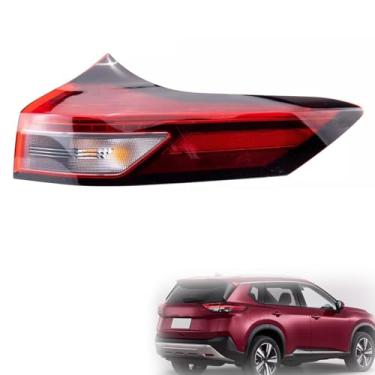 Imagem de munirater 1 peça de substituição do conjunto de luz traseira do lado direito para Rogue 2021-2023 lente clara e vermelha luz traseira externa RH NI2805122C NI2805123C