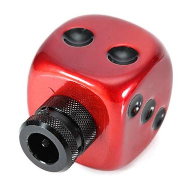 Imagem de Manopla de Mudança de Marcha de Dados Universal, Alavanca de Cabeça, Acessório Modificado para Carro (Vermelho)