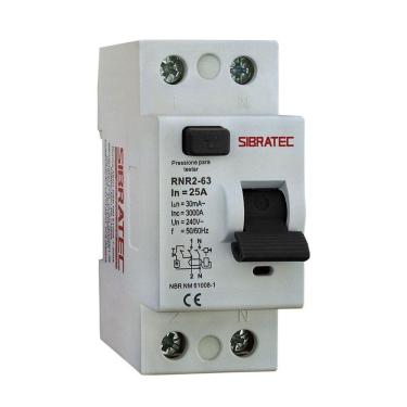 Imagem de Interruptor Diferencial Residual DR Bipolar de 25A com 30mA de Sensibilidade