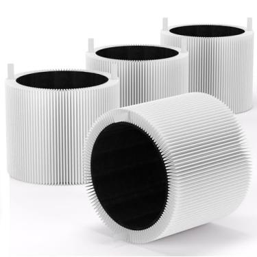 Imagem de Leemone Pacote com 4 filtros de substituição FMINI compatíveis com purificadores de ar Blueair Blue Pure Mini Max