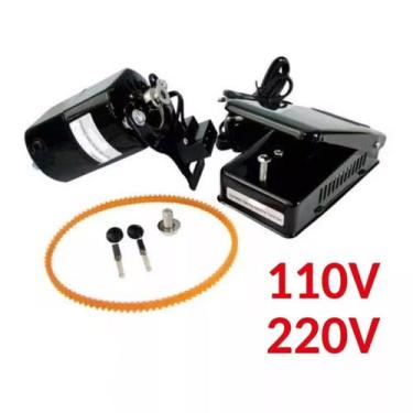 Imagem de Motor Máquina Costura Doméstica 110v Ou 220v Preto - Fox, 110V