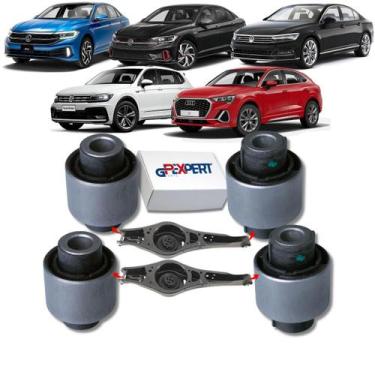 Imagem de Kit 04 buchas bandeja balança traseira jetta passat tiguan audi q3 201