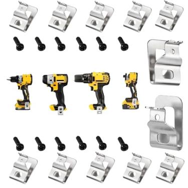 Imagem de QMTCYXGS N268241 N086039 Clipes de cinto de aço inoxidável para ferramentas elétricas Dewalt 20V, adequado para, DCD980, DCD985, DCD980L2, DCD985L2, inclui parafusos e ganchos para ferramentas de