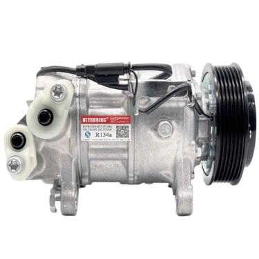Imagem de Compressor de ar condicionado compatível para BMW série 7 G11 G12 F01 F02 F03 F04 compatível para Mini Cooper R57 X1 9375058-01 64526994517 64527945819 64529375058