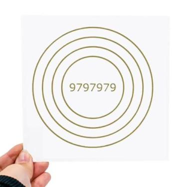 Imagem de Placa Grafico Alta Vitalidade PVC 15x15cm - Radionica Radiestesia Prot