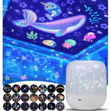 Imagem de Projetor de Luz Noturna LytrDit para Crianças - 21 Filmes e Rotação 36