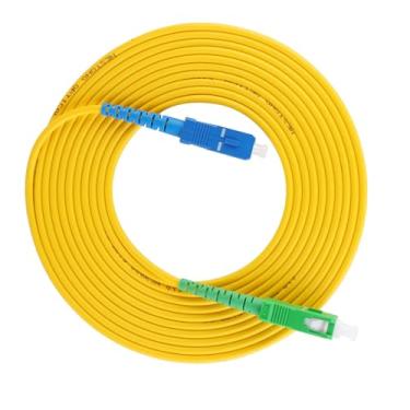 Imagem de Modo de Modo único Fibra óbvio de PVC Case SC SC UPC 15 Metros de Comprimento para Fibra óptica de Cabo de Rede