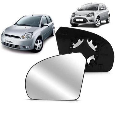 Imagem de Subconjunto Vidro Retrovisor Lente Base Ford Ka Fiesta 2003 2004 2005 