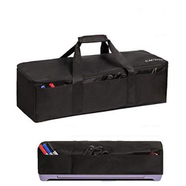 Imagem de CACTIYE Bolsa de transporte compatível com Cricut Explore Air and Maker, bolsa impermeável compatível com Cricut Explore Air e suprimentos, Preto, 1+1, 1