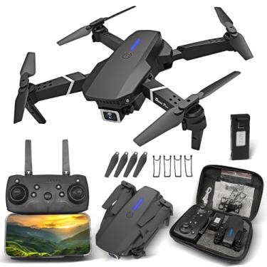 Imagem de E88 Drone Com Camera Drone Profissional 1080p HD 4K FPV WiFi Mini Controle Remoto DroneQuadricóptero Com Bolsa De Transporte