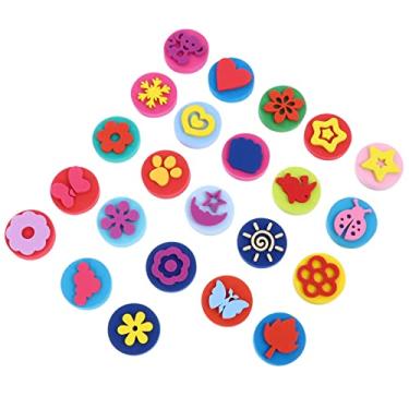 Imagem de DIYEAH Conjunto De 23 Carimbos De Grafite - Carimbos De Pintura Eva Dupla Face Para Desenho Faça Você Mesmo Artesanato (1 57 X 1 57 Pol.)