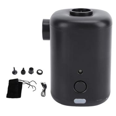 Imagem de Mini Bomba de Ar, Bomba de Ar para Infláveis, para Flutuadores de Piscina Colchão de Ar de Ar, Deflator Portátil do Inflador Elétrico para a Cama de Almofada a Gás, Nadando (Preto)