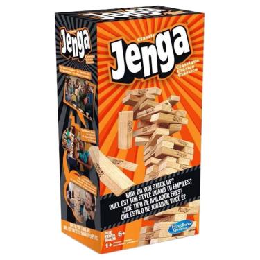 Imagem de Jogo Infantil Jenga com 54 Peças A2120 - Hasbro