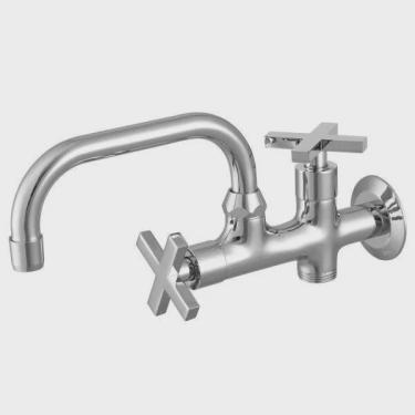 Imagem de Torneira para Tanque com Adaptador para Máquina de Lavar 1175 C28 Meber Metais Cromado