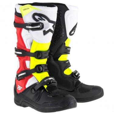 Imagem de Bota alpinestars tech 3 preto vermelho amarel tam 12 (43/44)