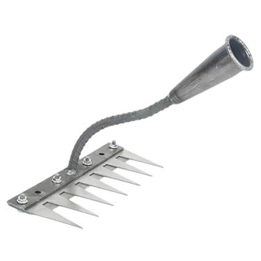 Imagem de IEUDNS Jardim ancinho de gramado afrouxando a ferramenta prática e robusta de mão pesada versátil para jardinagem de imóveis ao ar livre cultivo , 7 Dentes