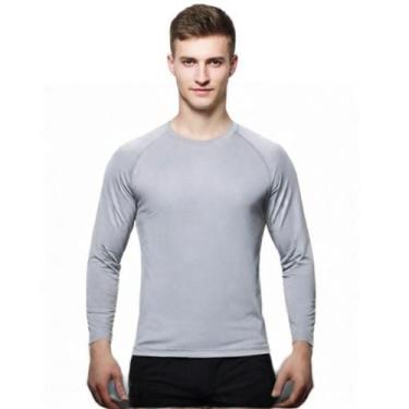 Imagem de Camisa Uv 50 Manga Longa Slim Térmica Segunda Pele - Genérico, Cinza, 