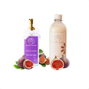 Imagem de Kit Sabonete Liquido Flor de Figo 250ml e Refíl 500ml