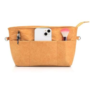 Imagem de Lckaey Inserção organizadora de bolsa atualizada para bolsa Longchamp le pliage e nunca completa, inserção de papel Dupont ultraleve 4002camel-M