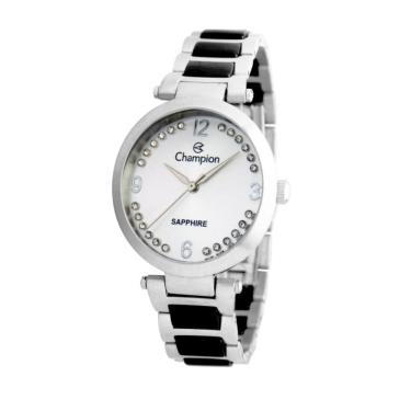 Imagem de Relógio Champion Feminino Ref: Cs28530q Cerâmica Prateado