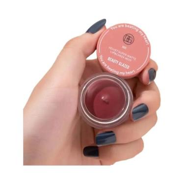 Imagem de Blush Fosco À Prova D'água Em Pó Maquiagem Facial Suave E Cintilante C