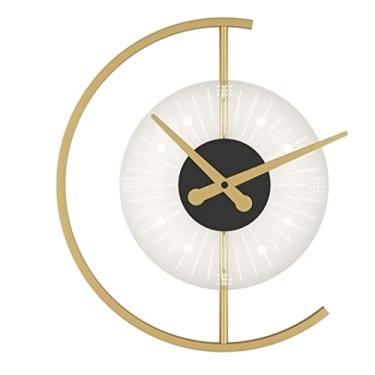 Imagem de TDFXZCSW Relógio de parede decorativo moderno relógio de parede sala de estar quarto cabeceira corredor requintado design de casa relógio de parede para decoração de casa relógio decoração de casa