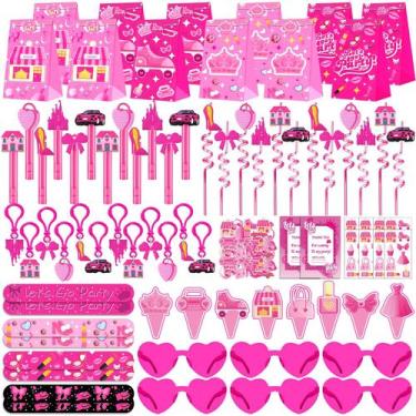 Imagem de Kit de lembrancinhas Fumogym Pink Princess 220 unidades para meninas