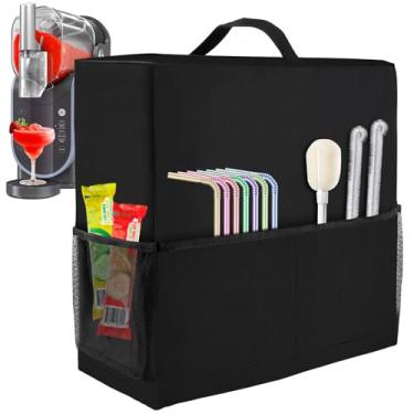 Imagem de Bolsa de proteção contra poeira para máquina Slushie atualizada, tecido Oxford 600D, com 6 bolsos e design de alça, compatível com máquina Ninja Frozen Slushie FS301C/FS301/FS300/FS299