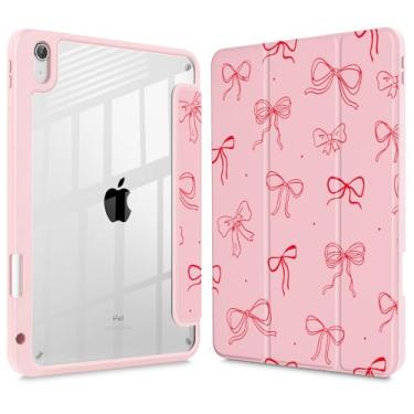 Imagem de Lepeoac Capa para iPad 11 polegadas A16 2025 geração 11ª / iPad 11 polegadas 2022 10ª geração, porta-lápis embutido com capa à prova de choque, capa traseira transparente transparente, despertar