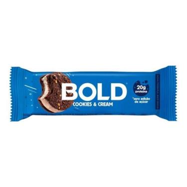 Imagem de Kit c/ 2 Barra De Proteina Barrinha Bold Cookies E Cream 60g - Bold Sn