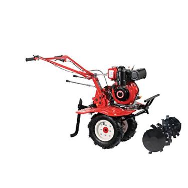 Imagem de Microtrator 5HP Diesel Kawashima MCD580 Motocultivador Tratorito c/rodas e enxada rotativa