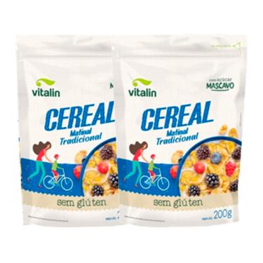 Imagem de Kit 2X: Cereal Matinal Tradicional Sem Glúten Vegano Vitalin 200g