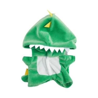 Imagem de Macacão de Pelúcia de Dinossauro 20cm para Bonecas - Roupa de Pelúcia 
