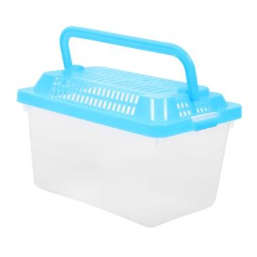 Imagem de Tanque de peixe de de plástico transparente para répteis de transporte de répteis, recipientes de vidro, recipiente de anfíbia, plástico, terrário, gaiolas de hamster, répteis,