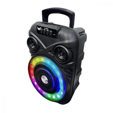 Imagem de Caixa de Som LED RGB Bluetooth Entrada Microfone 5W 2000W PMPO Altomex