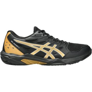 Imagem de Tênis Asics Gel Rocket 11 Preto e Dourado Masculino