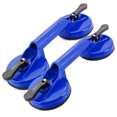 Imagem de Ventosa Dupla Alta Sucção 75kg Porcelanatos Pisos Vidros - grepar