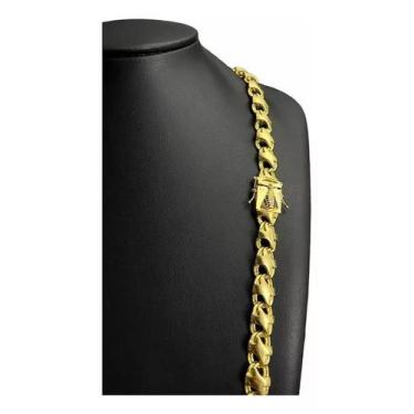 Imagem de Cordão Banhado Ouro 10 Milésimos Tojoia18k - Dourado 70cm