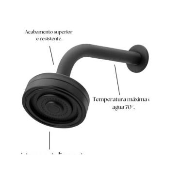 Imagem de Chuveiro Ducha Gás E Solar Auto Limpante Articulável Cromado - MAX FOR