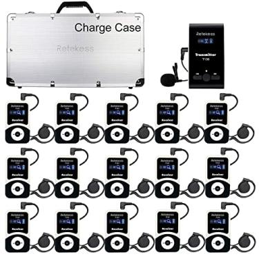 Imagem de Retekess Sistema De Guia Turístico Sem Fio T130, Microfone E Alto-Falante, Equipamento Tradução Para Igrejas, Fábrica Escolas (Convencional)