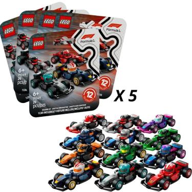 Imagem de Lego F1 71049 Kit C/5 Carros Corrida Colecionáveis F1 29PC