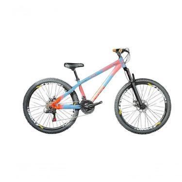 Imagem de Bicicleta Aro 26 Viking X-35 Azul Petróleo Câmbios Shimano Pneu 26x2.30