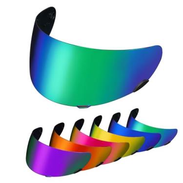 Imagem de PSLER Qualifier Visor- Qualifier Helmet Visor Motorcycle Face Shield Accessories Replacement for Bell Qualifier/Star/Vortex/RS-1/Revolver,Deep Color Green