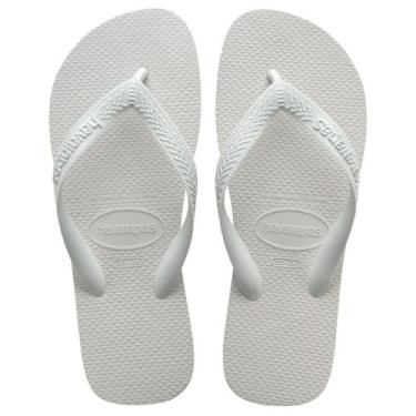 Imagem de Chinelo de Dedo Clássico Casual Confortável Havaianas, Branco, 41