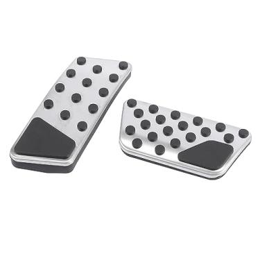 Imagem de X AUTOHAUX Kit de capa de pedal de freio a gás para acelerador de carro antiderrapante para Jeep Wrangler 2007-2017