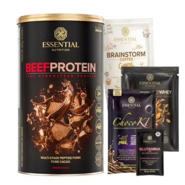Imagem de Beef Protein sabor Cacao Essential Nutrition + 4 Amostras Sortidas